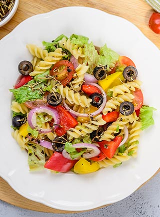 Rainbow Pasta Salad 